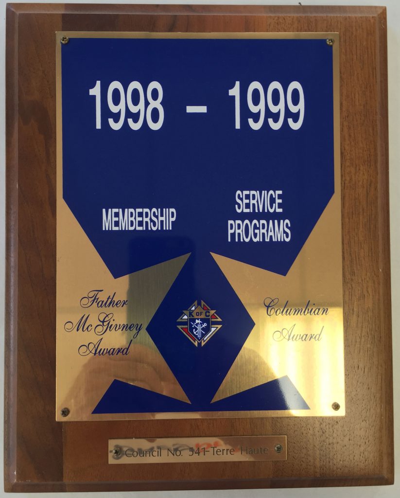 Awards and Recognition The Knights of Columbus