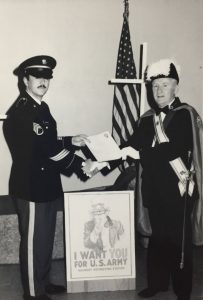 GK Edward Froning Recognizing the US Army