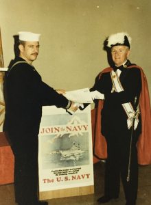 GK Edward Froning Recognizing the US Navy